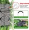 Headstone Flower Saddle, Silks Artificial Cemetery Flowers for Grave-Realistic White Lily & Rose Flower Arrangement for Outdoor Memorial Decorations, Large & Easy Fit